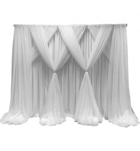 7 in 1 designer kit for wedding backdrop white sheer