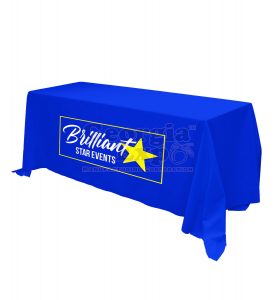Poly Premier Fitted Table Cover with Corner Pleats-Facilities, Poly ...