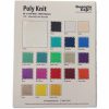 poly knit swatch card