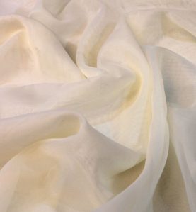 Sheer Voile Fabric, IFR, Ivory, 118 Width