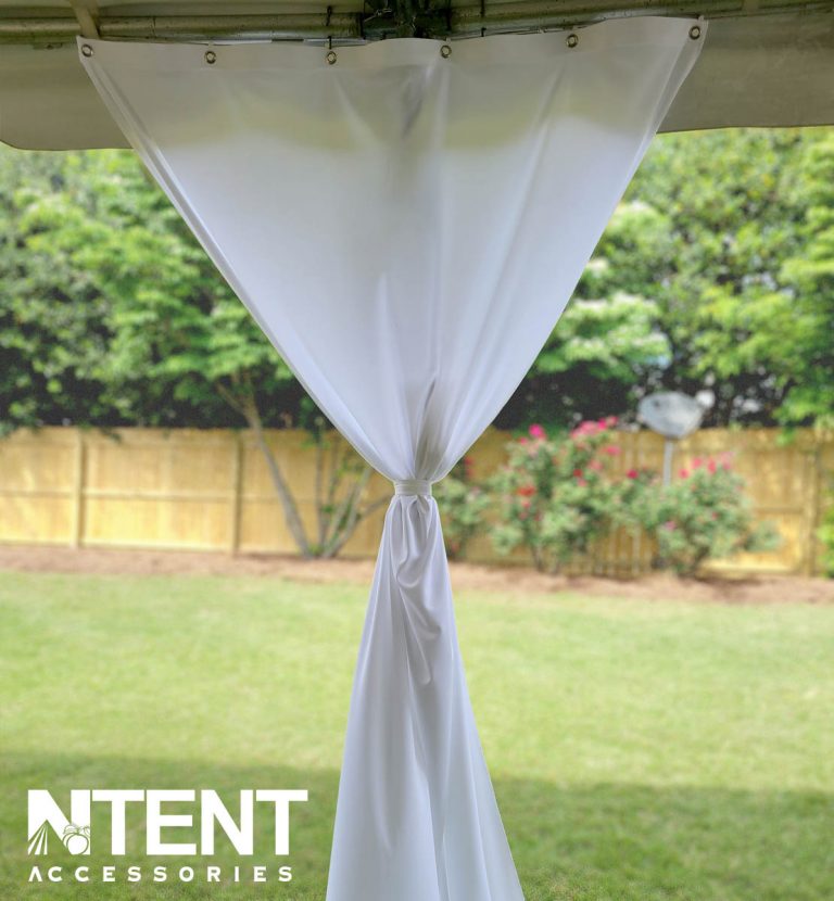 Poly Stretch™ Tent Leg Drape-Party Rental, Tent Accessories, Wedding ...